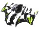 Billige Yamaha YZF R6 Motorrad Verkleidung 2003-2004 - Glanzendes Schwarz Neon Gelb