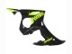 Billige Yamaha YZF R6 Motorrad Verkleidung 2003-2004 - Glanzendes Schwarz Neon Gelb