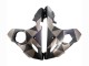 Billige Yamaha YZF R6 Motorrad Verkleidung 2003-2004 - Grau Matt Schwarz Geometric