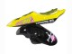 Billige Yamaha YZF R6 Motorrad Verkleidung 2003-2004 - Gelb Rosa Glanzendes Schwarz Rossi Repsol 46