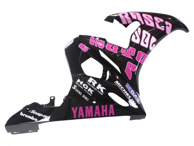 Billige Yamaha YZF R6S Motorrad Verkleidung 2006-2009 - Gelb Rosa Glanzendes Schwarz Rossi Repsol 46
