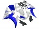 Billige Yamaha YZF R6 Motorrad Verkleidung 2003-2004 - Weiss Blau GYTR