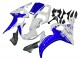 Billige Yamaha YZF R6 Motorrad Verkleidung 2003-2004 - Weiss Blau GYTR