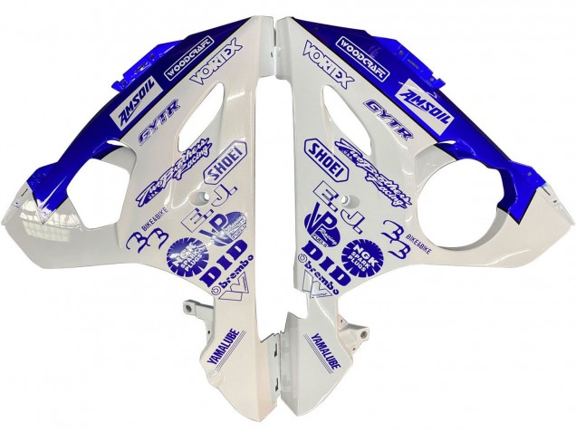 Billige Yamaha YZF R6 Motorrad Verkleidung 2003-2004 - Weiss Blau GYTR