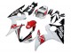 Billige Yamaha YZF R6S Motorrad Verkleidung 2006-2009 - Weiss Rot Glanzendes Schwarz Motul