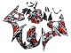 Billige Yamaha YZF R6S Motorrad Verkleidung 2006-2009 - Schwarz Rot Grau Camouflage
