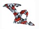 Billige Yamaha YZF R6S Motorrad Verkleidung 2006-2009 - Schwarz Rot Grau Camouflage