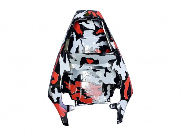 Billige Yamaha YZF R6S Motorrad Verkleidung 2006-2009 - Schwarz Rot Grau Camouflage