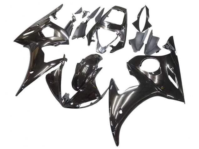 Billige Yamaha YZF R6 Motorrad Verkleidung 2003-2004 - Glanzendes Schwarz