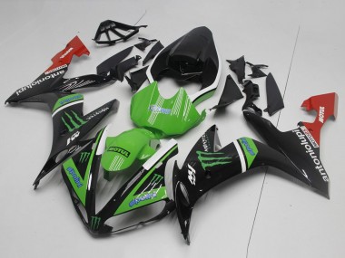 Billige Yamaha YZF R1 Motorrad Verkleidung 2004-2006 - Glanzendes Schwarz Weiss Rot Grun Monster