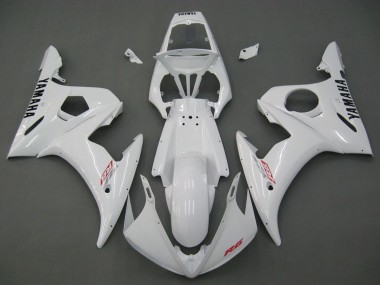 Billige Yamaha YZF R6S Motorrad Verkleidung 2006-2009 - Weiss
