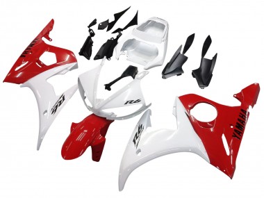 Billige Yamaha YZF 600 R6 Motorrad Verkleidung 2005 - Weiss Rot
