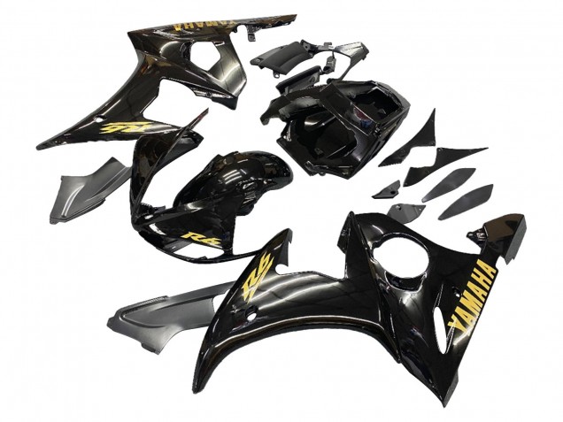 Billige Yamaha YZF 600 R6 Motorrad Verkleidung 2005 - Schwarzes Gold