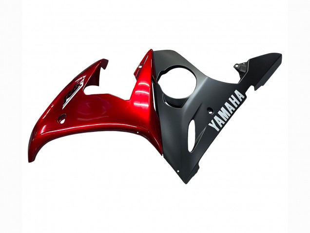 Billige Yamaha YZF 600 R6 Motorrad Verkleidung Kit 2005 - Rot Matt Schwarz