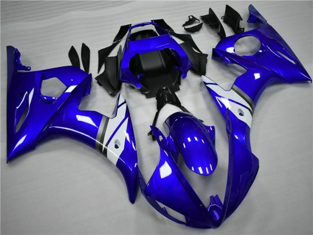 Billige Yamaha YZF 600 R6 Motorrad Verkleidung 2005 - Blau Weiss