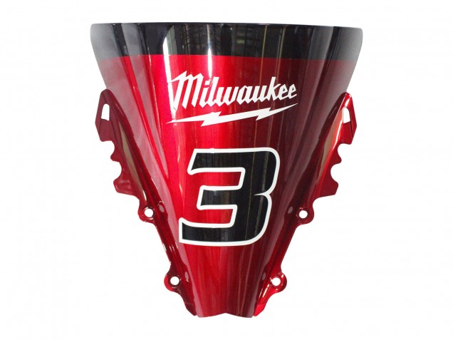 Billige Yamaha YZF 600 R6 Motorrad Verkleidung 2006-2007 - Weiss Rot Schwarz Grun Monster Milwaukee