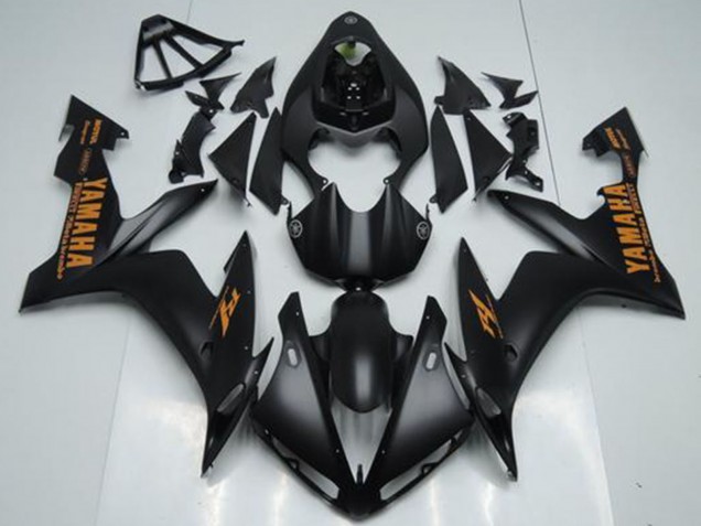 Billige Yamaha YZF R1 Motorrad Verkleidung 2004-2006 - Matt Schwarz Orange