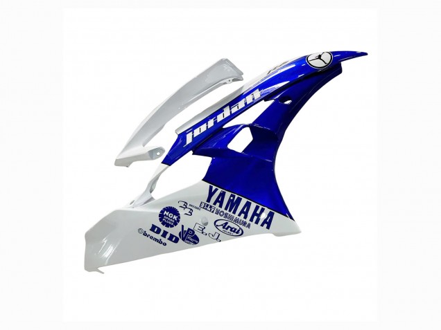 Billige Yamaha YZF 600 R6 Motorrad Verkleidung 2006-2007 - Weiss Blau Jordan