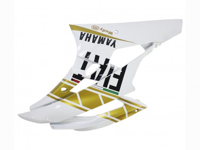 Billige Yamaha YZF 600 R6 Motorrad Verkleidung 2006-2007 - Weiss Gold Schwarz Fiat