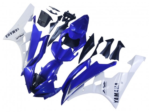 Billige Yamaha YZF 600 R6 Motorrad Verkleidung 2006-2007 - Weiss Blau Schwarz