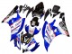 Billige Yamaha YZF 600 R6 Motorrad Verkleidung 2006-2007 - Weiss Blau Schwarz Fimer Volvo Yamalube Sterilgarda