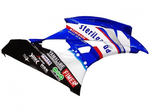 Billige Yamaha YZF 600 R6 Motorrad Verkleidung 2006-2007 - Weiss Blau Schwarz Fimer Volvo Yamalube Sterilgarda