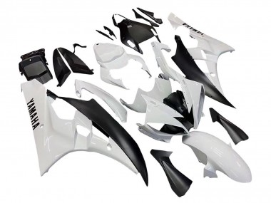 Billige Yamaha YZF 600 R6 Motorrad Verkleidung 2006-2007 - Weiss Matt Schwarz