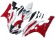 Billige Yamaha YZF 600 R6 Motorrad Verkleidung 2006-2007 - Weiss Rot