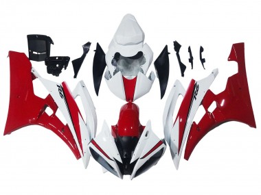 Billige Yamaha YZF 600 R6 Motorrad Verkleidung 2006-2007 - Weiss Rot