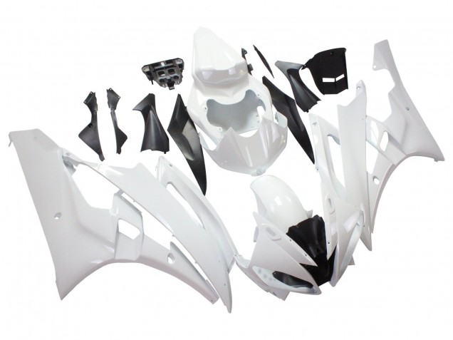 Billige Yamaha YZF 600 R6 Motorrad Verkleidung 2006-2007 - Weiss