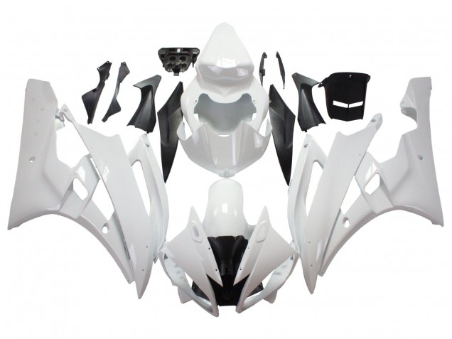 Billige Yamaha YZF 600 R6 Motorrad Verkleidung 2006-2007 - Weiss