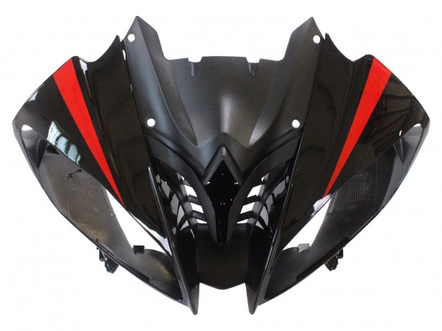 Billige Yamaha YZF 600 R6 Motorrad Verkleidung 2008-2016 - Silber Schwarz Rot Hai 4