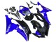 Billige Yamaha YZF 600 R6 Motorrad Verkleidung 2008-2016 - Blau Glanzendes Schwarz