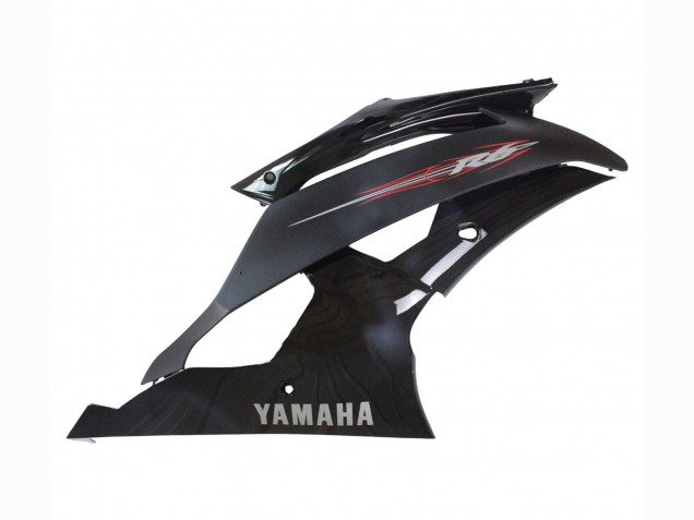 Billige Yamaha YZF 600 R6 Motorrad Verkleidung 2008-2016 - Glanzendes Schwarz Matt Schwarz