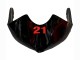 Billige Yamaha YZF 600 R6 Motorrad Verkleidung 2008-2016 - Rot Glanzendes Schwarz Denso Yamalube 21