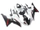 Billige Yamaha YZF 600 R6 Motorrad Verkleidung 2008-2016 - Weiss Matt Schwarz Rot Aufkleber