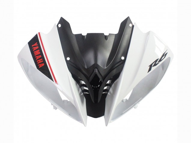 Billige Yamaha YZF 600 R6 Motorrad Verkleidung 2008-2016 - Weiss Matt Schwarz Rot Aufkleber