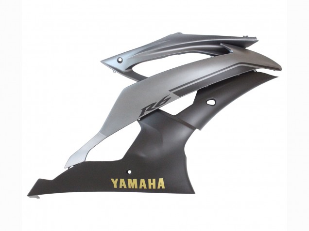 Billige Yamaha YZF 600 R6 Motorrad Verkleidung 2008-2016 - Grau Matt Schwarz Gold Aufkleber