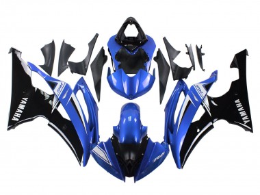 Billige Yamaha YZF 600 R6 Motorrad Verkleidung 2008-2016 - Weiss Blau Glanzendes Schwarz