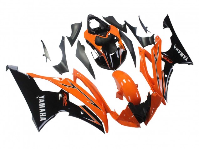 Billige Yamaha YZF 600 R6 Motorrad Verkleidung 2008-2016 - Orange Schwarz