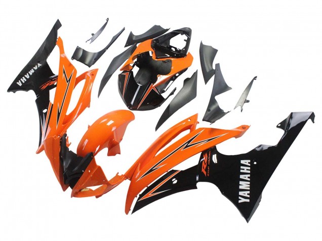 Billige Yamaha YZF 600 R6 Motorrad Verkleidung 2008-2016 - Orange Schwarz