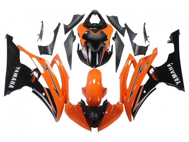 Billige Yamaha YZF 600 R6 Motorrad Verkleidung 2008-2016 - Orange Schwarz