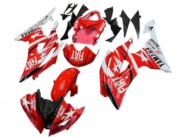 Billige Yamaha YZF 600 R6 Motorrad Verkleidung 2008-2016 - Weiss Rot Schwarz Fiat Acer