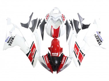 Billige Yamaha YZF 600 R6 Motorrad Verkleidung 2008-2016 - Weiss Rot Schwarz Motul Michelin