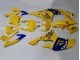 Billige Yamaha YZF 600 R6 Motorrad Verkleidung 2008-2016 - Gelb Blau Kamel Motul Michelin