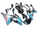 Billige Yamaha YZF 600 R6 Motorrad Verkleidung 2008-2016 - Hellblau Matt Schwarz Petronas ENEOS
