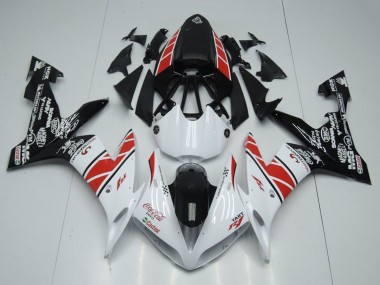 Billige Yamaha YZF R1 Motorrad Verkleidung 2004-2006 - Weiss Rot Schwarz Castrol