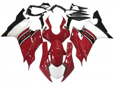 Billige Yamaha YZF 600 R6 Motorrad Verkleidung 2017-2025 - Weiss Rot Schwarz