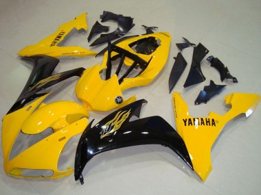 Billige Yamaha YZF R1 Motorrad Verkleidung 2004-2006 - Gelb Glanzendes Schwarz