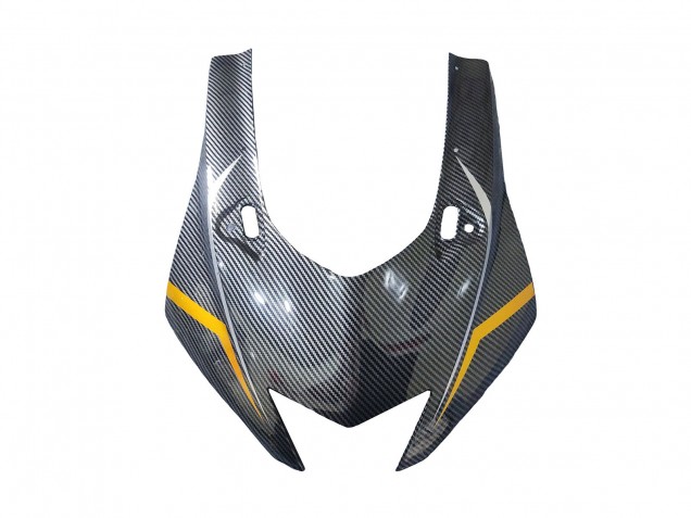 Billige Yamaha YZF 600 R6 Motorrad Verkleidung 2017-2023 - Gold Schwarz Carbonfaser